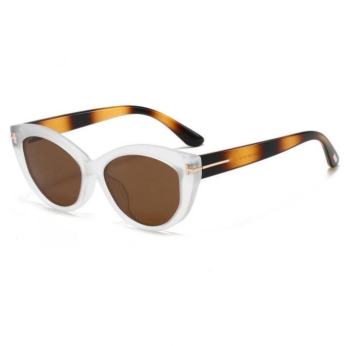 Cat Eye Sunglasses with Tortoiseshell Arms