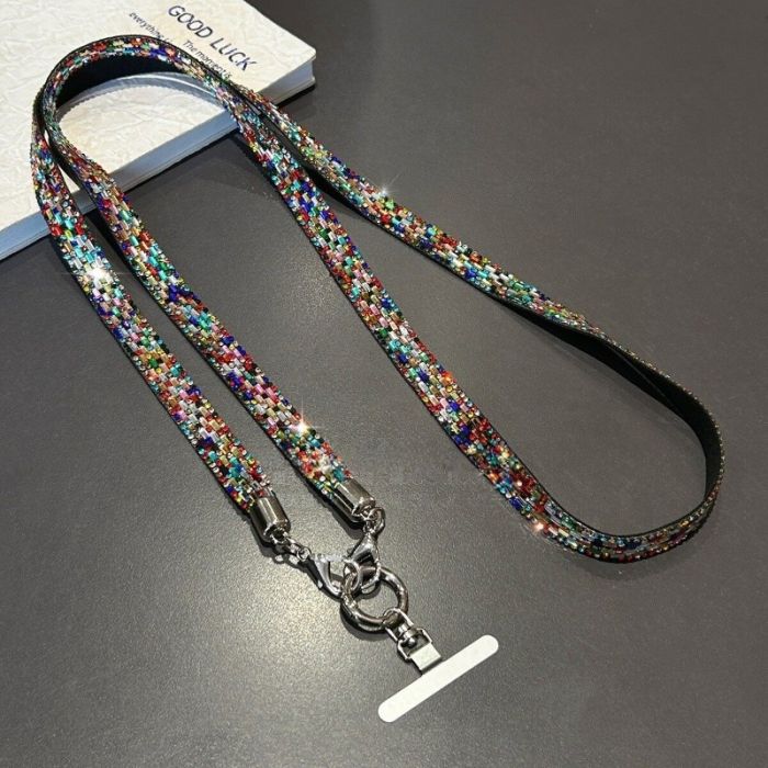 Crystal Rhinestone Phone Lanyard Strap