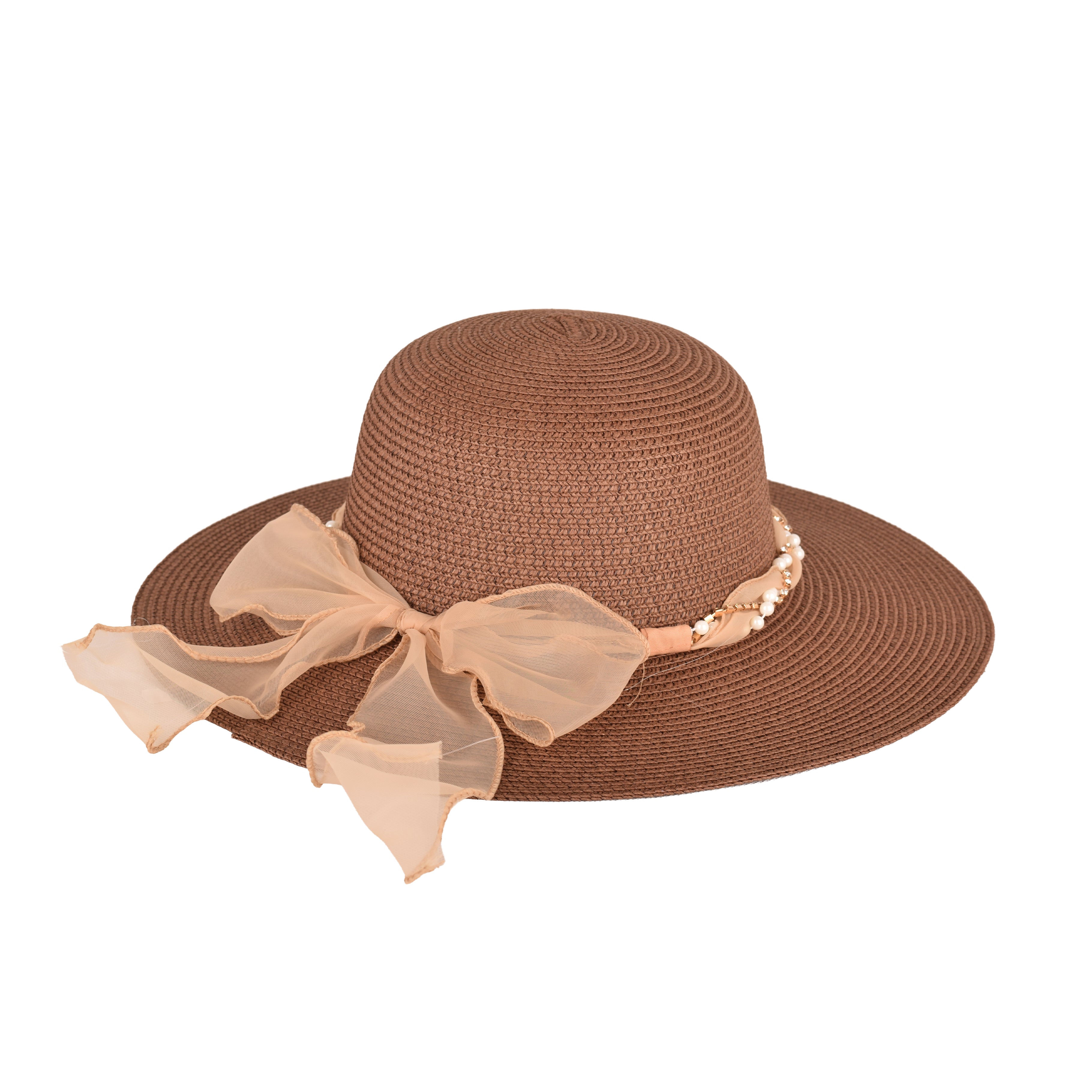 Women’s Straw Sun Hat | Wide Brim Travel & Beach Hat | Fashion Straw Hat for Outdoor Wear | UV Protection Sun Hat