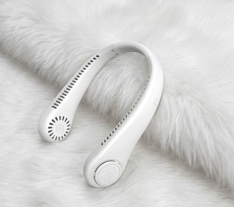 Portable Neck Fan – USB Rechargeable Wearable Cooling Fan for Home, Office & Travel