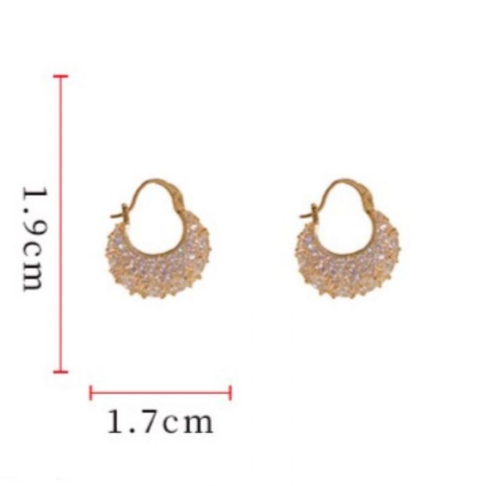 Crystal Jewelled Handbag Shape Earrings | Sparkling Statement Earrings for Women