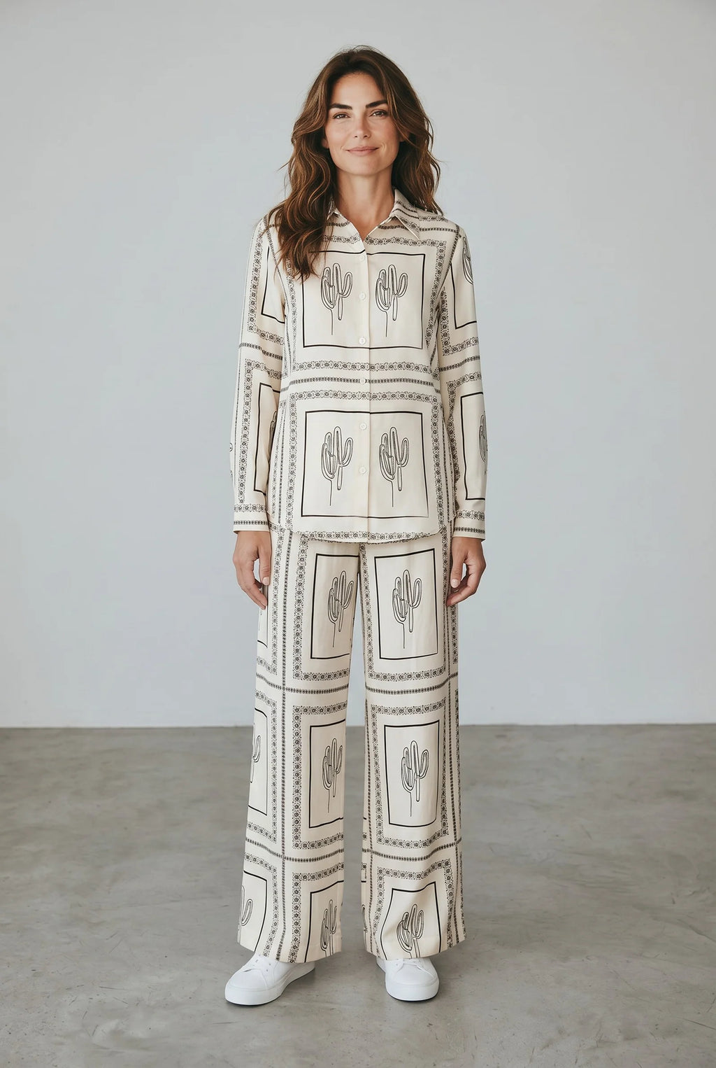 Luxury Printed Co-Ord Set | Relaxed Fit Women’s Two-Piece Outfit