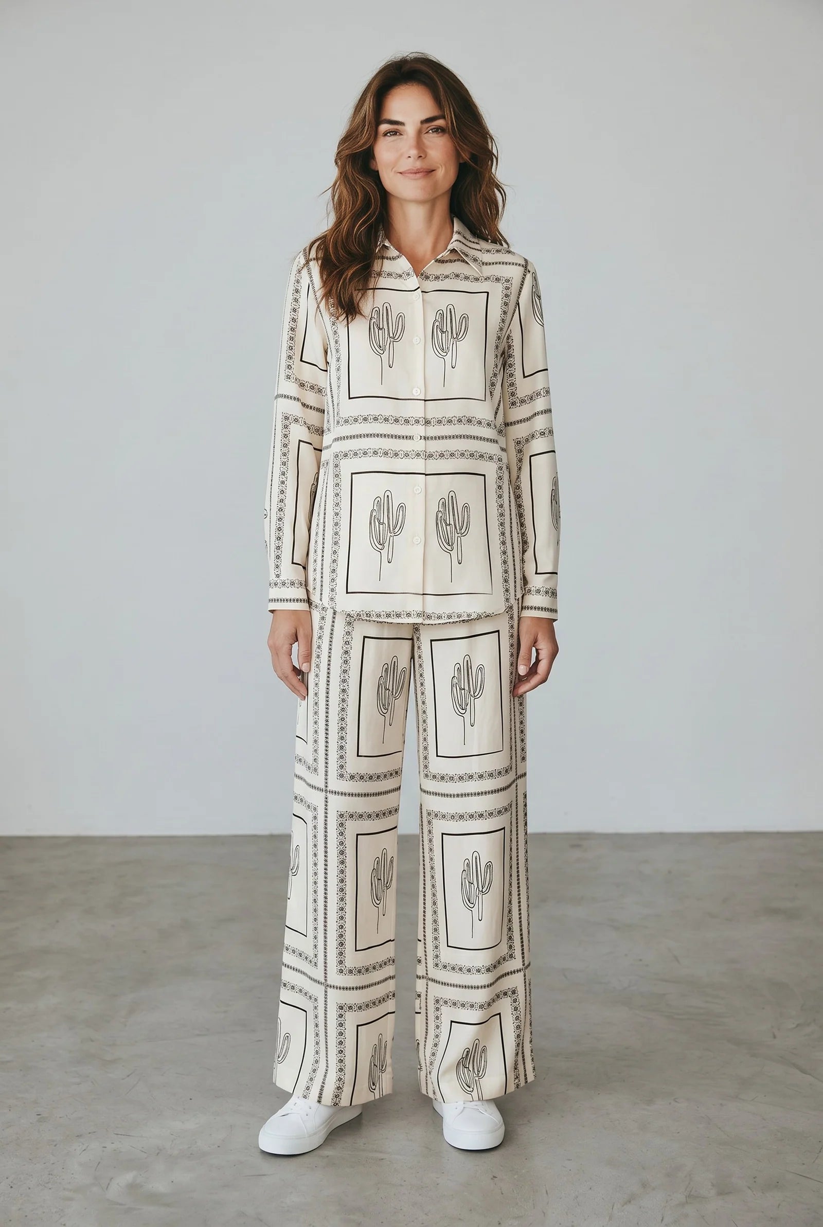 Luxury Printed Co-Ord Set | Relaxed Fit Women’s Two-Piece Outfit