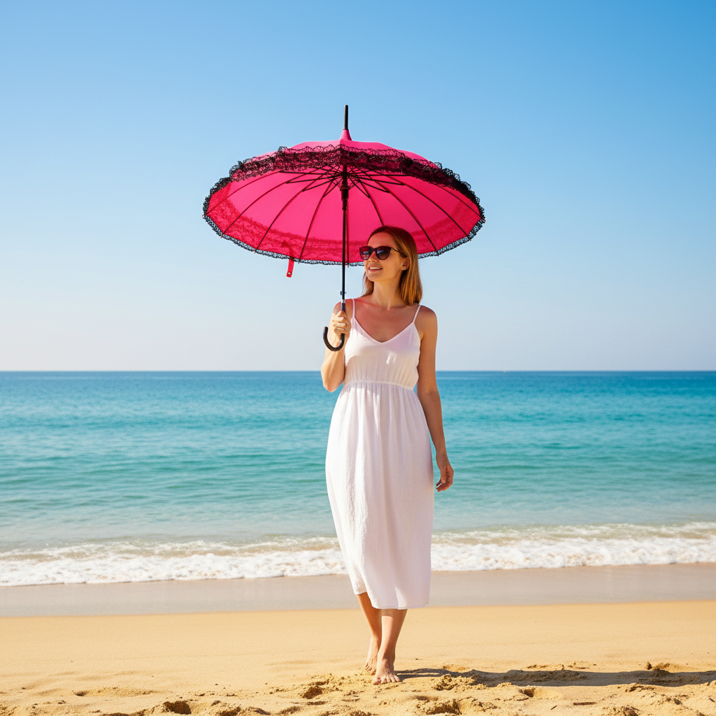 Pagoda lacy umbrella