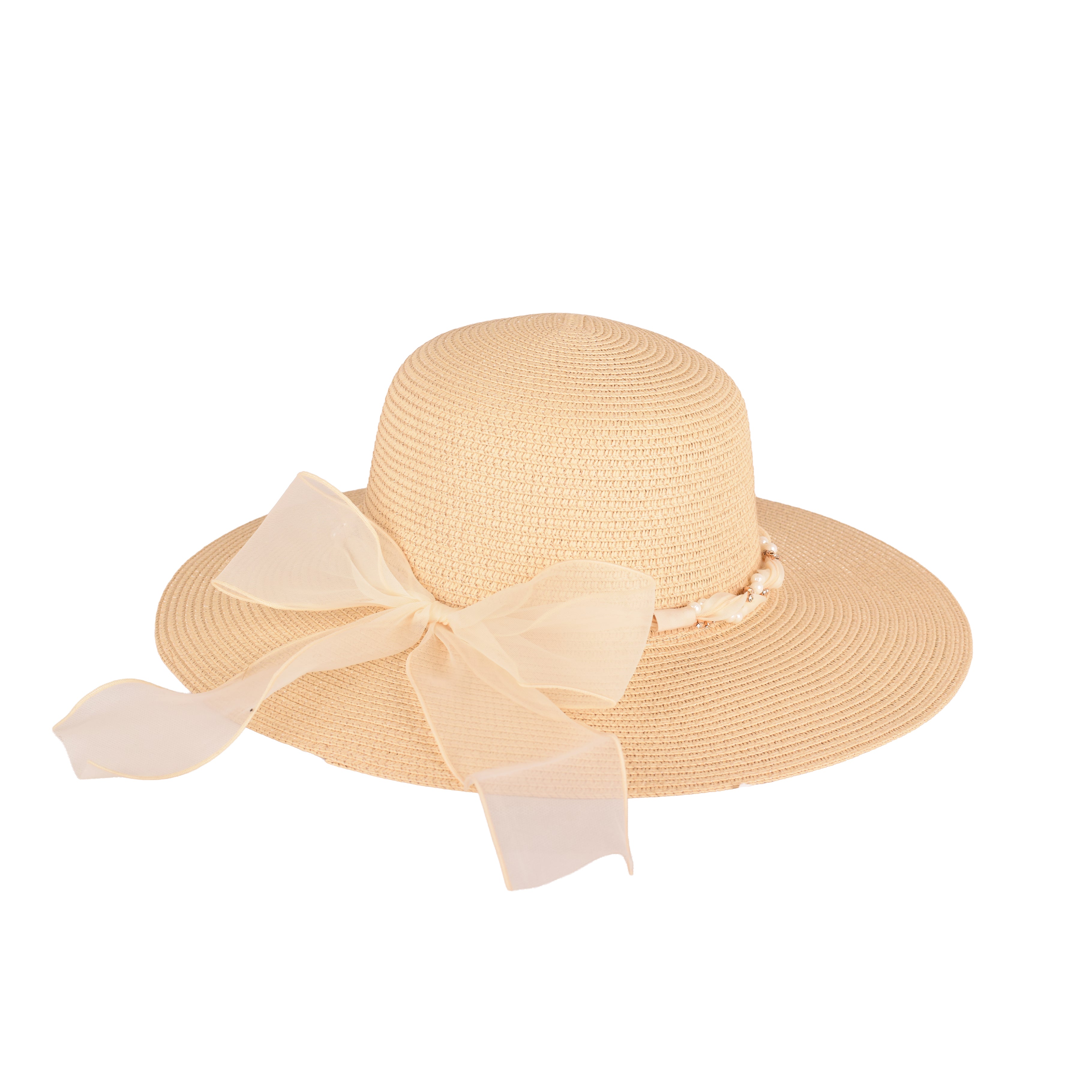 Women’s Straw Sun Hat | Wide Brim Travel & Beach Hat | Fashion Straw Hat for Outdoor Wear | UV Protection Sun Hat