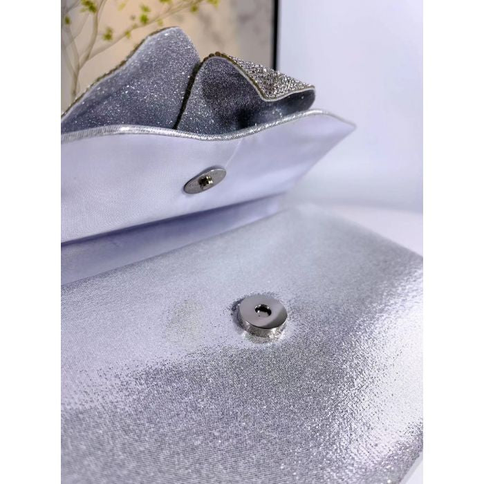 Rhinestone Rose Flower Evening Bag | Sparkly Crystal Clutch Purse for Party & Wedding