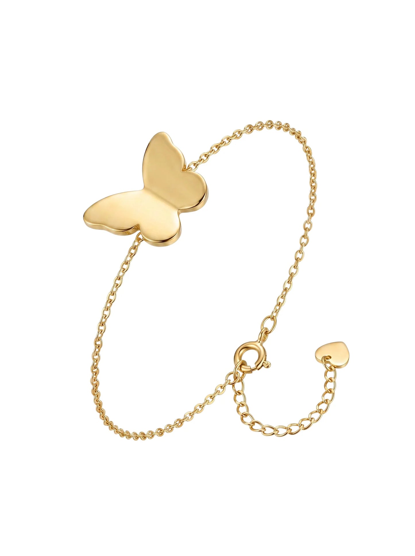 Elegant Silver Butterfly & Swallow Bird Charm Bracelet | Minimalist Adjustable Chain Bracelet for Women