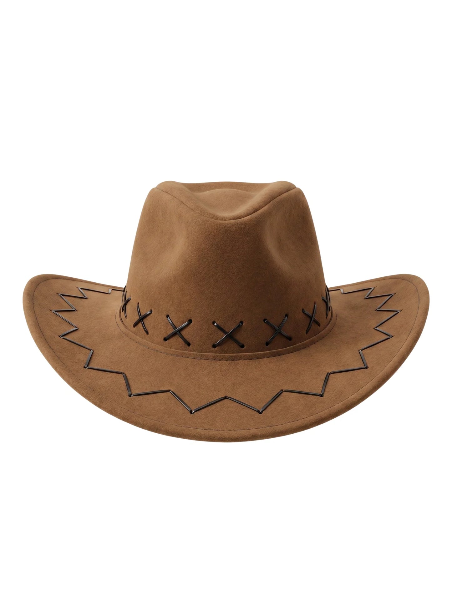 Faux Cowboy Hat | Classic Western Cowgirl & Cowboy Fedora Style Hat for Men & Women