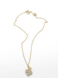 Sparkling Four-Leaf Clover Gold & Silver Necklace | Lucky Charm Jewelry