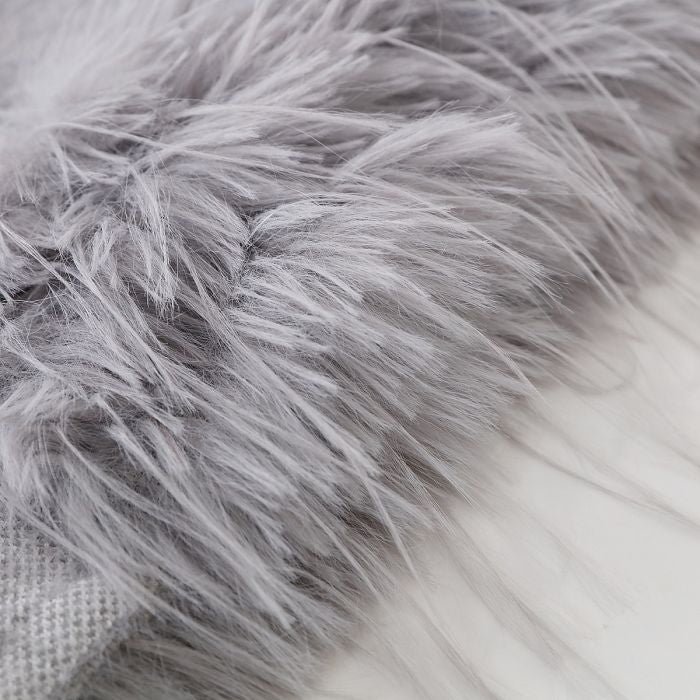 Feather-Trim Cropped Double Row Buttons Cardigan