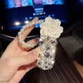 Key Charm Folding Mirror & Hair Comb with Pearls