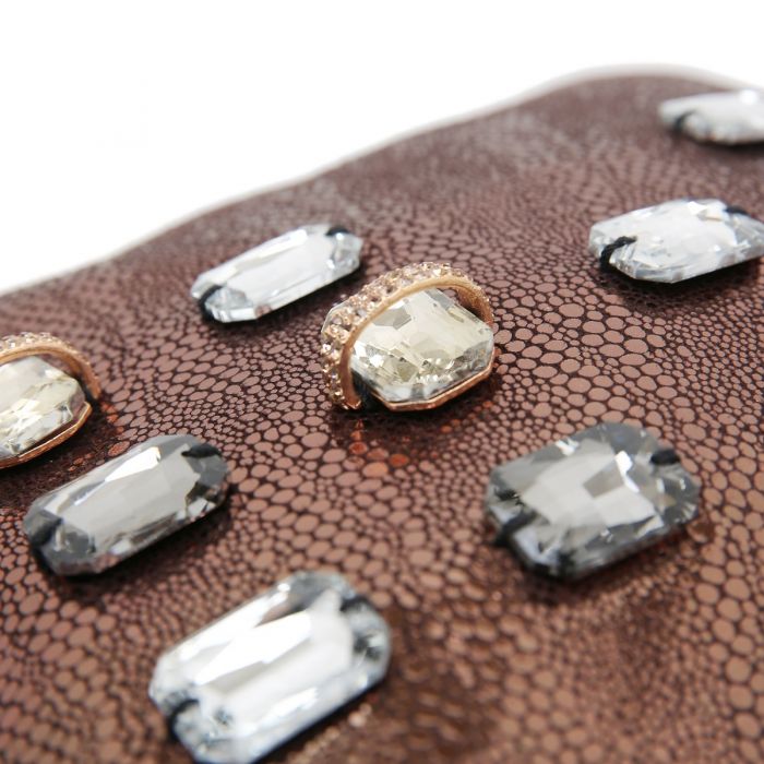 Metallic Jewels Encrusted Hobo Bag | Women’s Sparkly Shoulder Handbag | Party Evening Fashion Tote