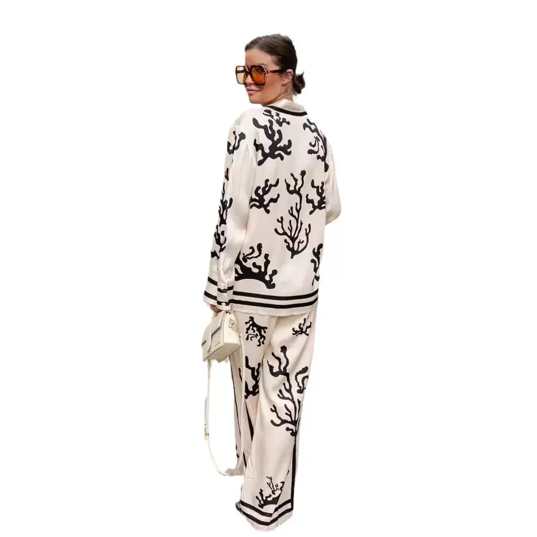 Luxury Printed Co-Ord Set | Relaxed Fit Women’s Two-Piece Outfit