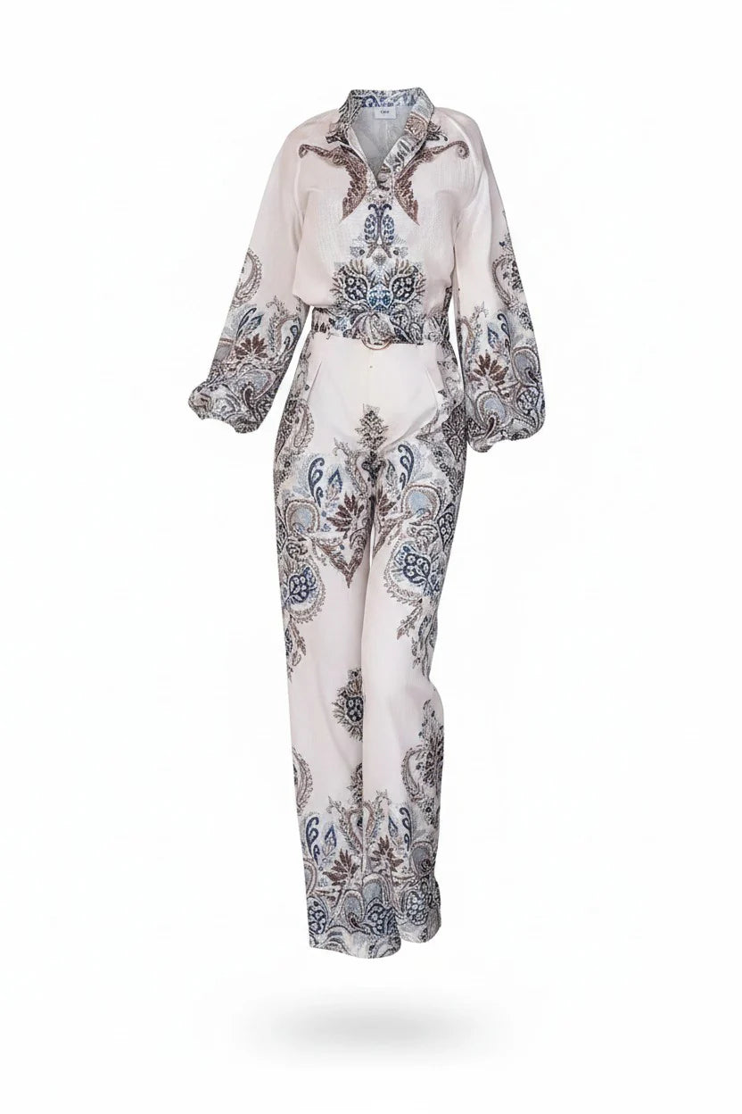 Luxury Printed Co-Ord Set | Relaxed Fit Women’s Two-Piece Outfit