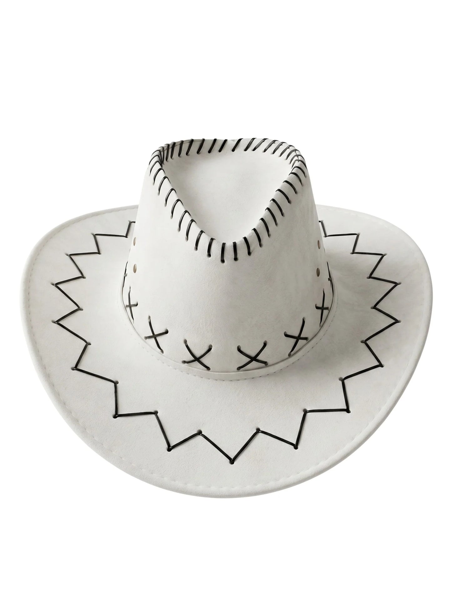 Faux Cowboy Hat | Classic Western Cowgirl & Cowboy Fedora Style Hat for Men & Women