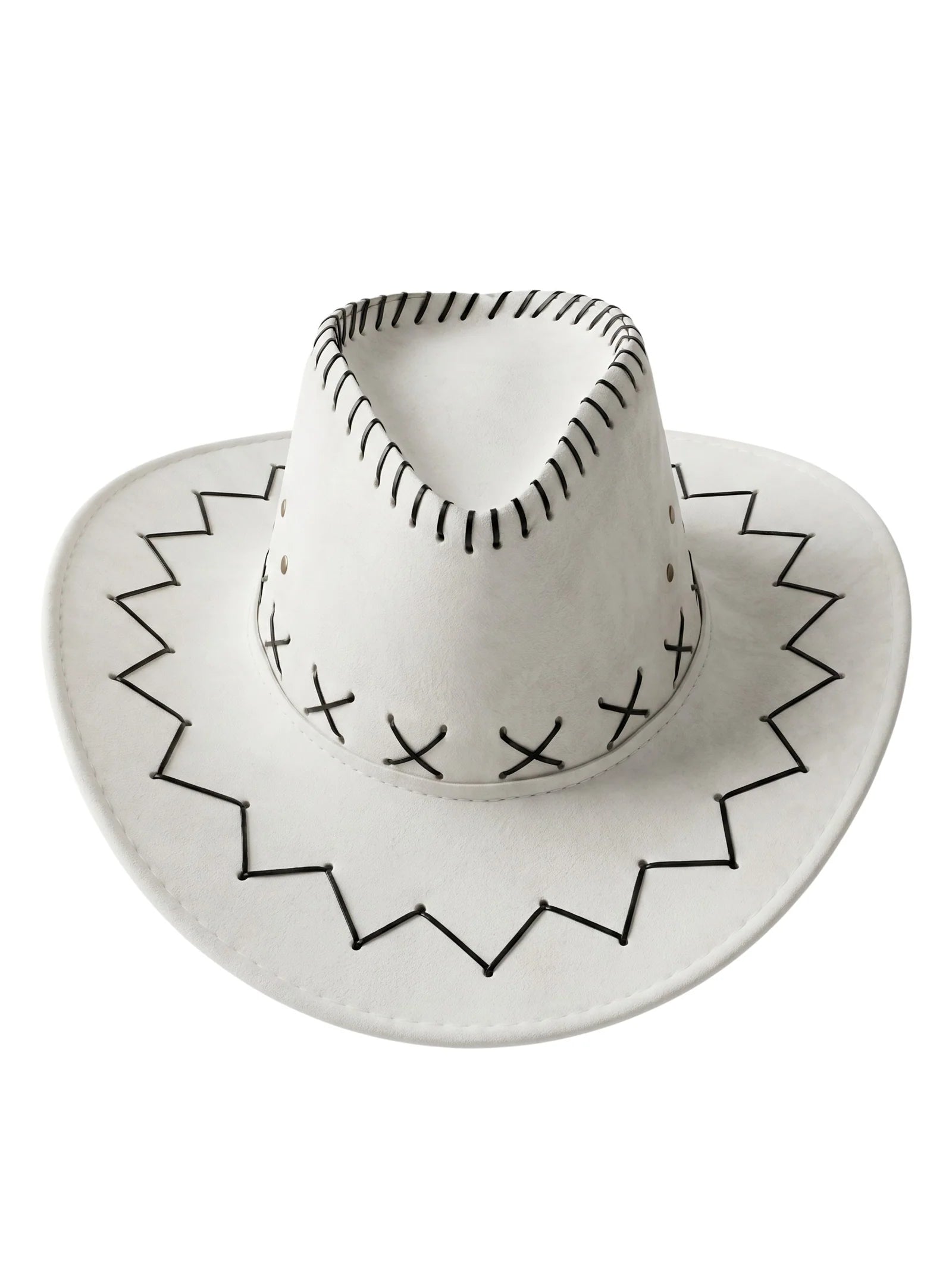 Faux Cowboy Hat | Classic Western Cowgirl & Cowboy Fedora Style Hat for Men & Women