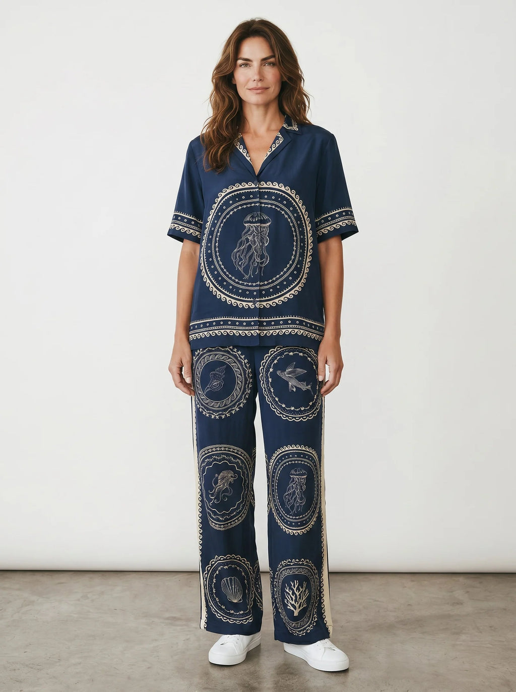 Luxury Printed Co-Ord Set | Relaxed Fit Women’s Two-Piece Outfit