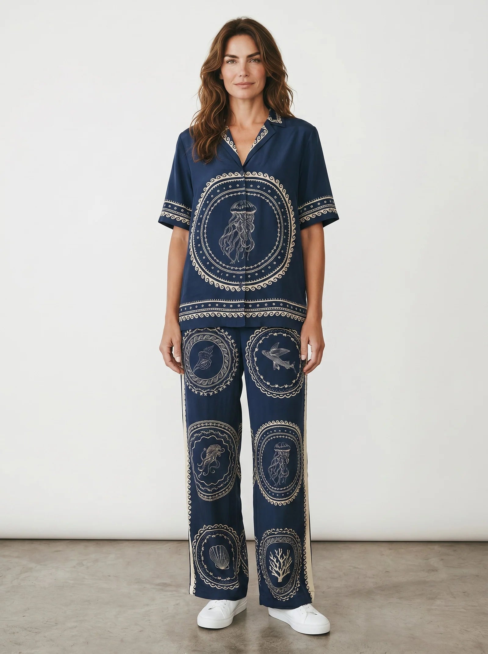 Luxury Printed Co-Ord Set | Relaxed Fit Women’s Two-Piece Outfit