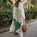 Women’s Printed Kimono Robe – Lightweight Boho Floral Cardigan Cover-Up in Elegant Design