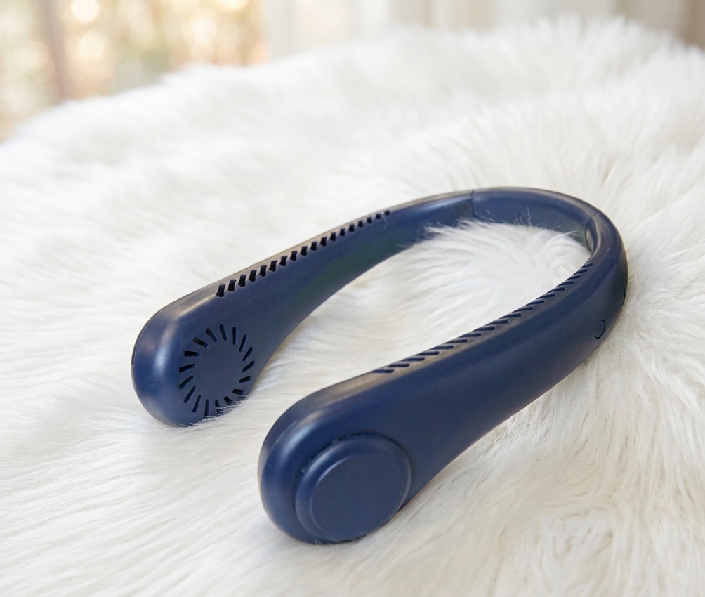 Portable Neck Fan – USB Rechargeable Wearable Cooling Fan for Home, Office & Travel