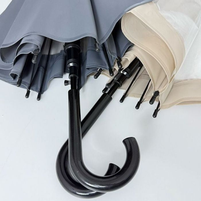 Rain Umbrella with Transparent Panel – Windproof Clear Canopy Waterproof Umbrella for Men & Women