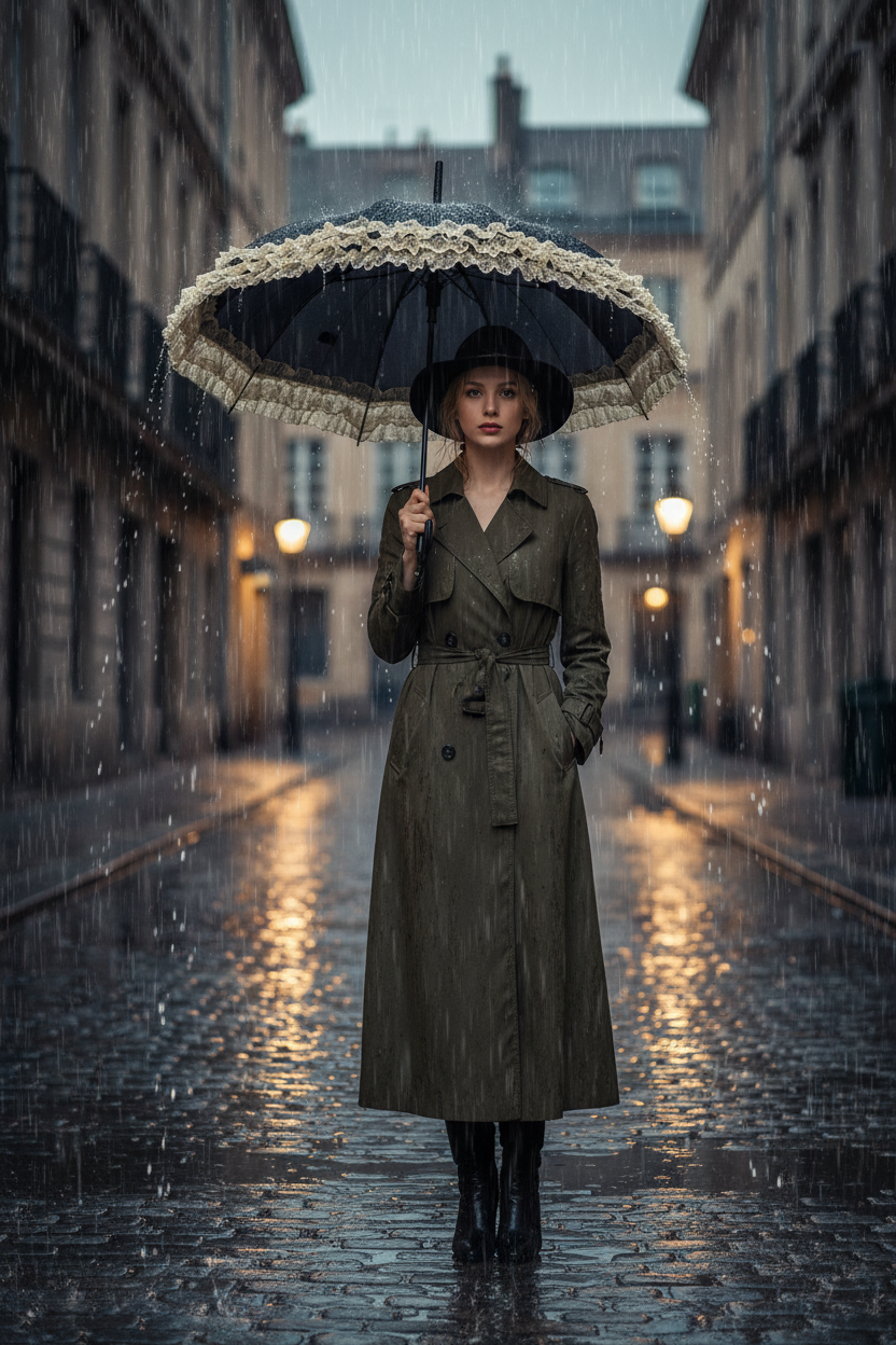 Pagoda lacy umbrella