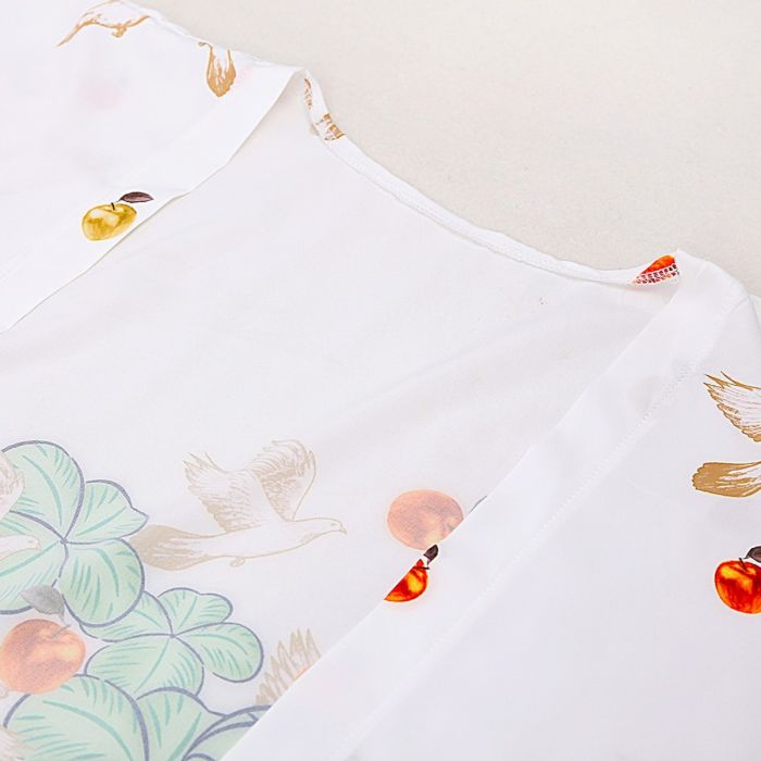Women’s Printed Kimono Robe – Lightweight Boho Floral Cardigan Cover-Up in Elegant Design