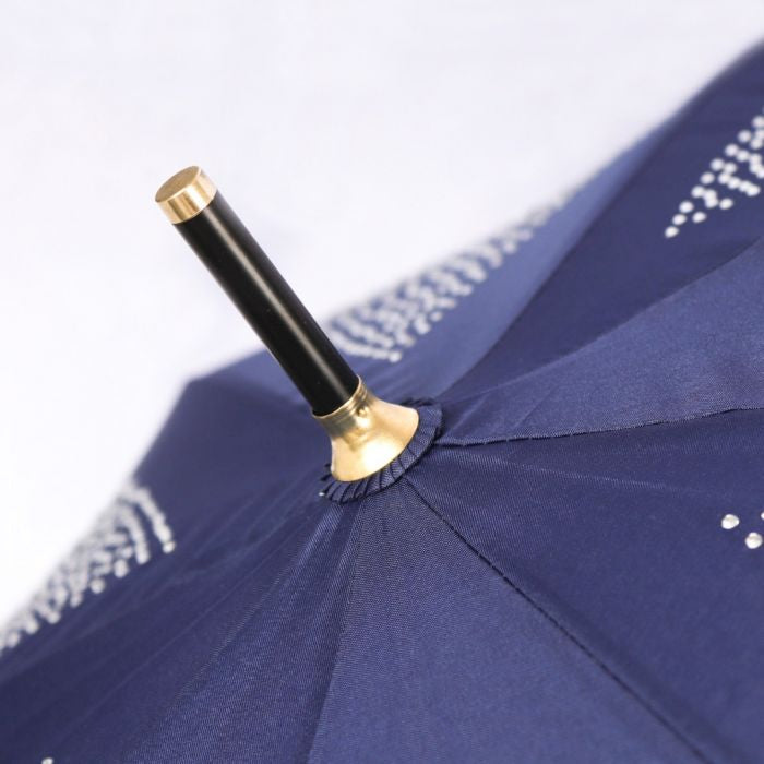 Diamante Sparkly Frilly Umbrella in Vibrant Pink with Glittering Details and Ruffled Edges for a Chic Look