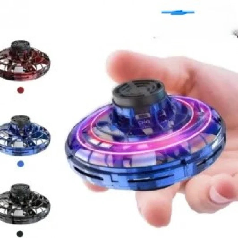 H07 Flying UFO Spinner Rechargeable LED Drone Ball | Hand-Controlled Boomerang Hover Toy for Kids & Adults