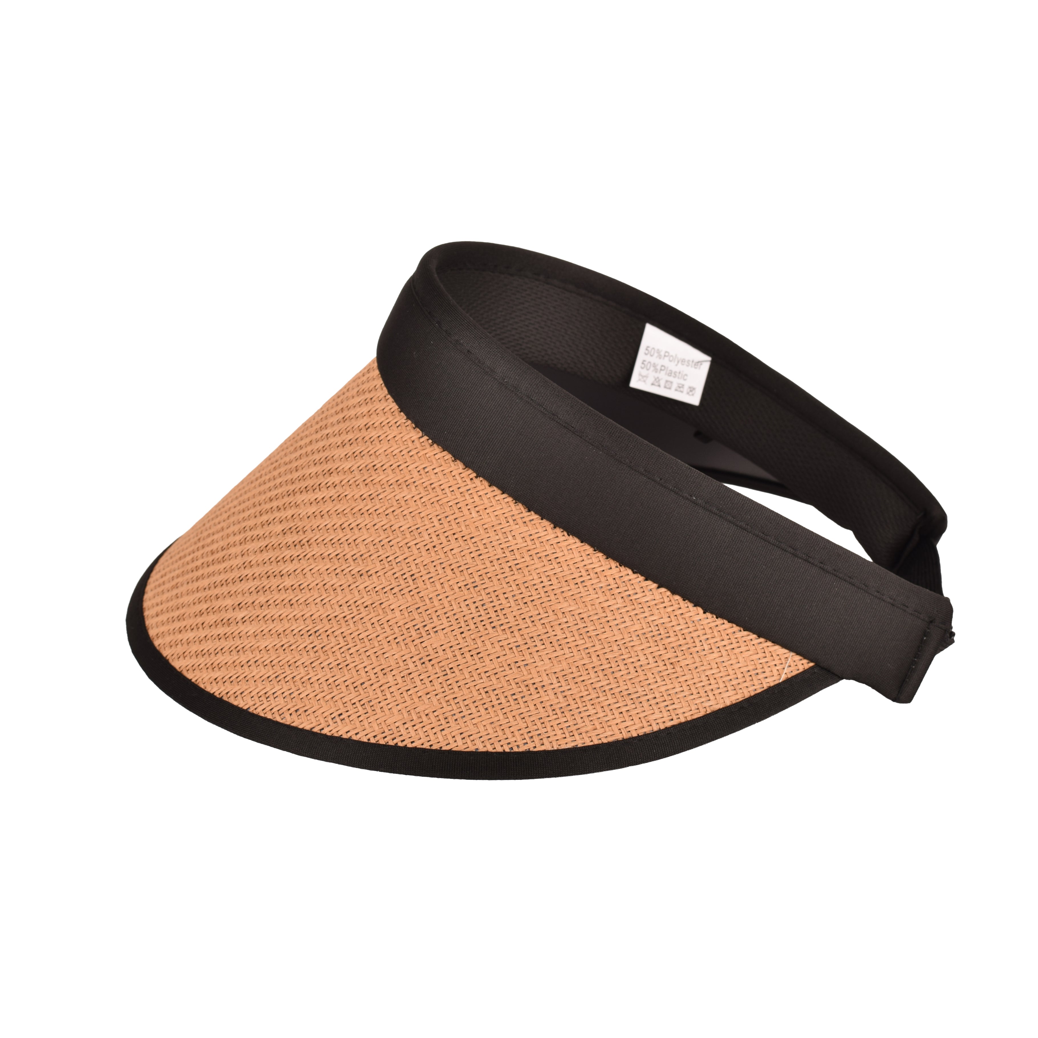 Women’s Straw Sun Visor Hat Wide Brim Summer Beach Holiday UV Protection