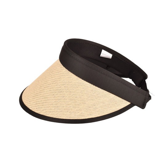 Women’s Straw Sun Visor Hat Wide Brim Summer Beach Holiday UV Protection