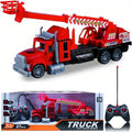 Remote Control Fire Truck with Extendable Crane – Action Rescue Toy Vehicle