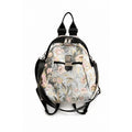 Noir Garden Sparkle Backpack – Black Floral Sequin Fashion Backpack for Women