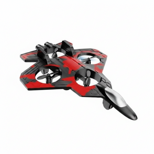 RC Fighter Jet with LED Lights & 360° Stunt Flight