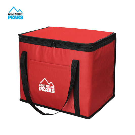 Insulated Camping Cooler Bag 30L 40 x 26 x 33cm Red