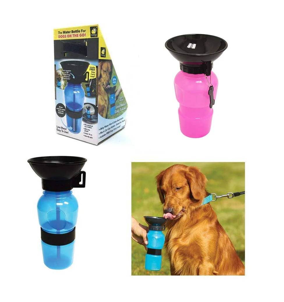 Pet Dog Portable Travel Aqua Water Bottle 0.5L