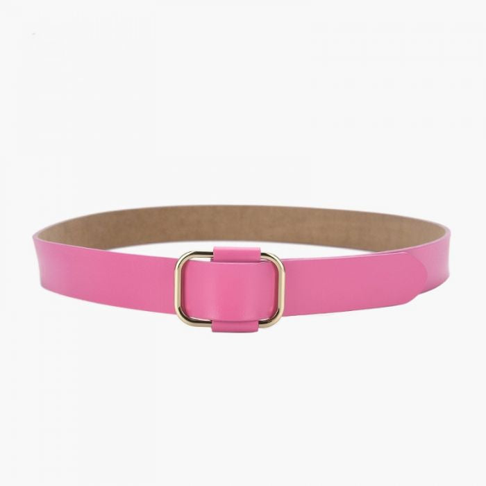 Women’s Gold Square Buckle Fashion Belt – Elegant Waist Belt 105Cm