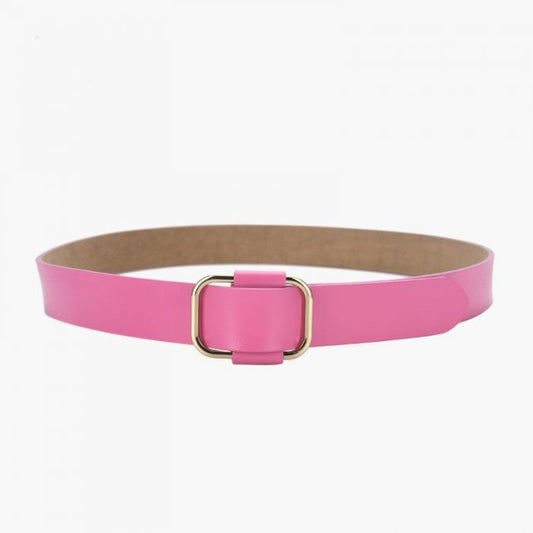 Women’s Gold Square Buckle Fashion Belt – Elegant Waist Belt 105Cm