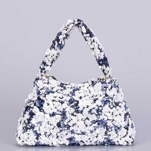 Sparkling Sequins Two Tone Mix Evening Bag