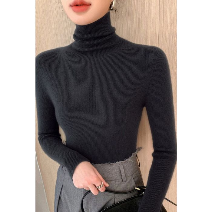 Soft Knit Turtleneck Sweater
