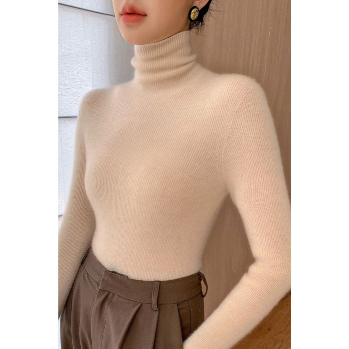 Soft Knit Turtleneck Sweater