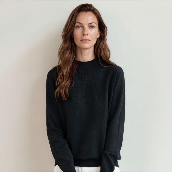 Soft Long Sleeve Textured Sweater