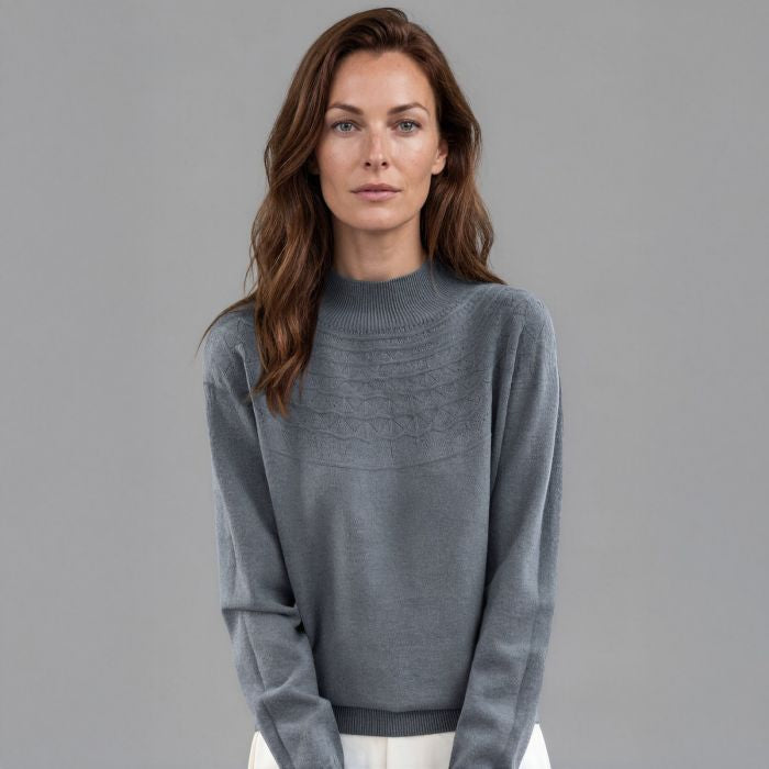 Soft Long Sleeve Textured Sweater