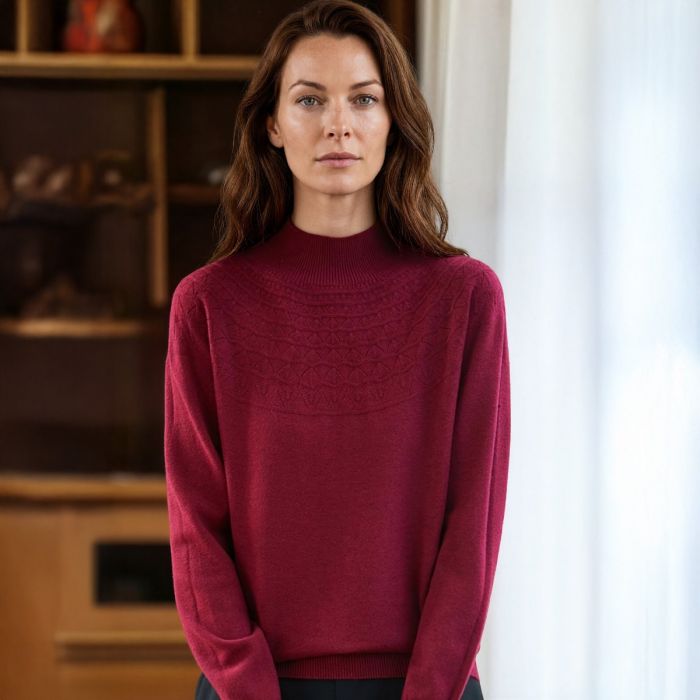 Soft Long Sleeve Textured Sweater