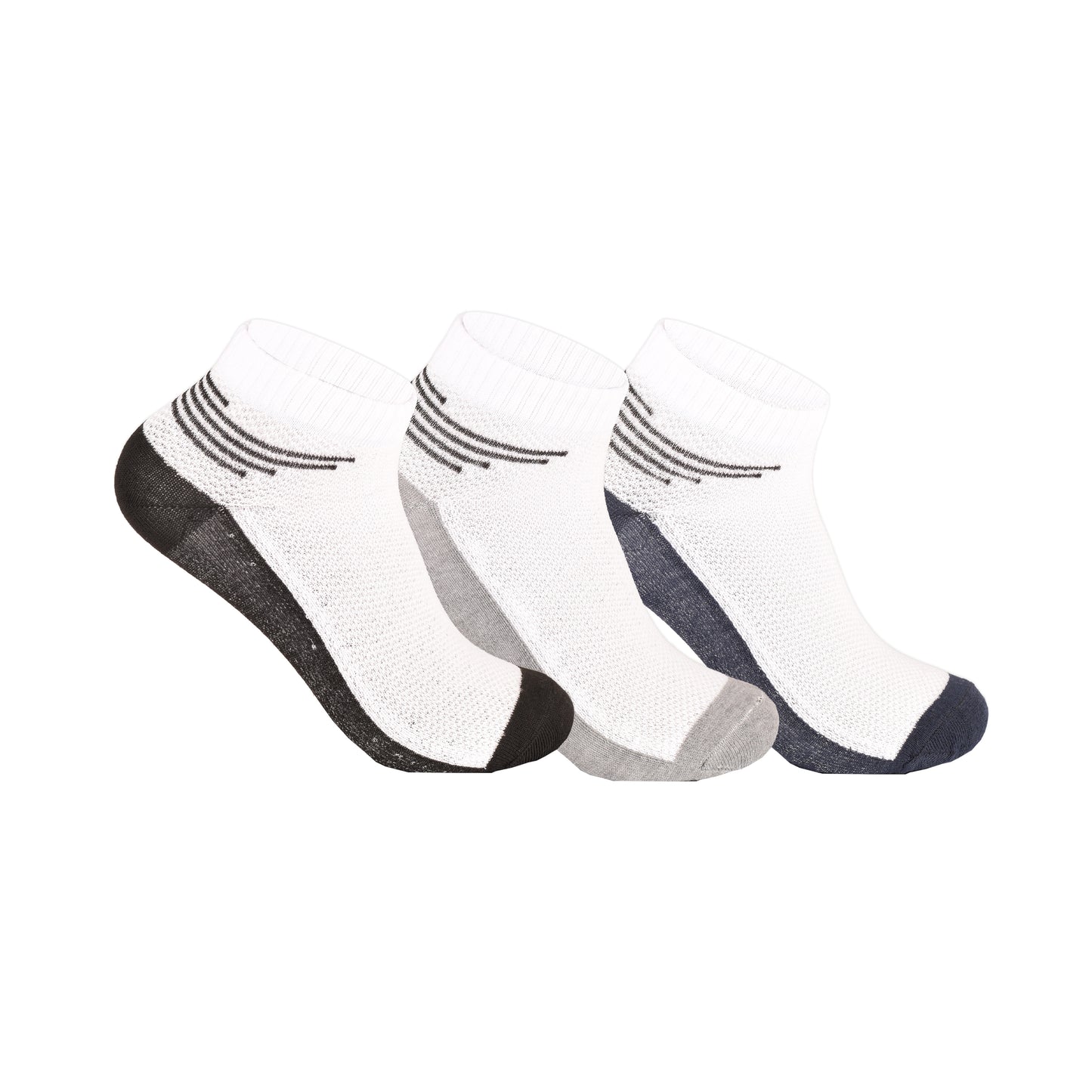 Men’s Mesh Top Plain Trainer Socks – Breathable Everyday Comfort (pack of 6)