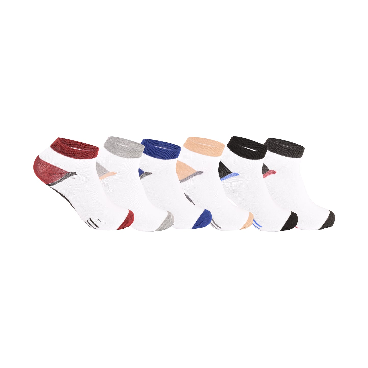 Men’s Mesh Top Plain Trainer Socks – Breathable Everyday Comfort (pack of 6)