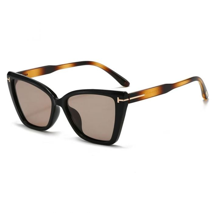 Cat Eye Sunglasses with Tortoiseshell Arms