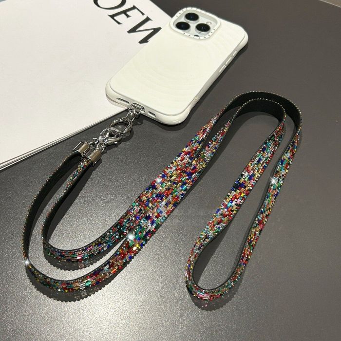 Crystal Rhinestone Phone Lanyard Strap