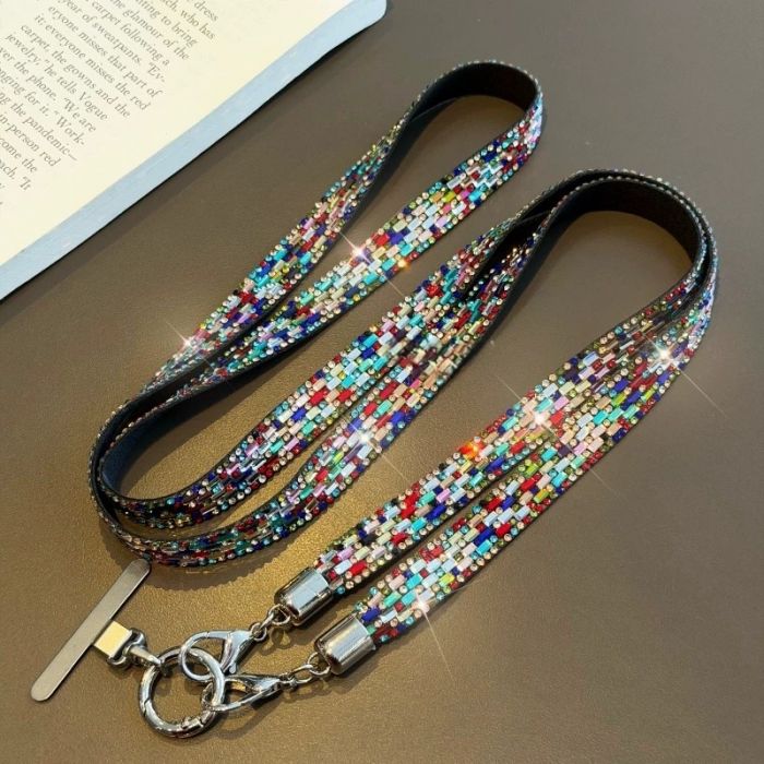 Crystal Rhinestone Phone Lanyard Strap