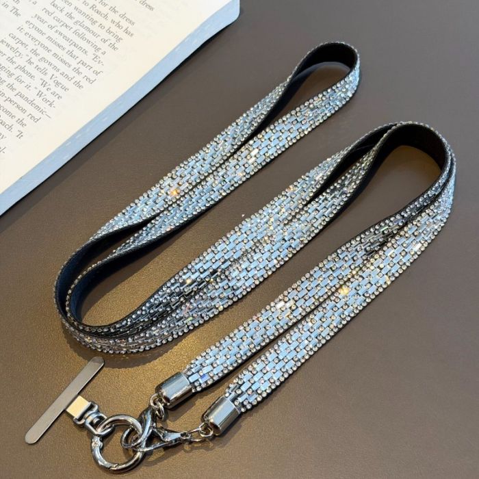 Crystal Rhinestone Phone Lanyard Strap